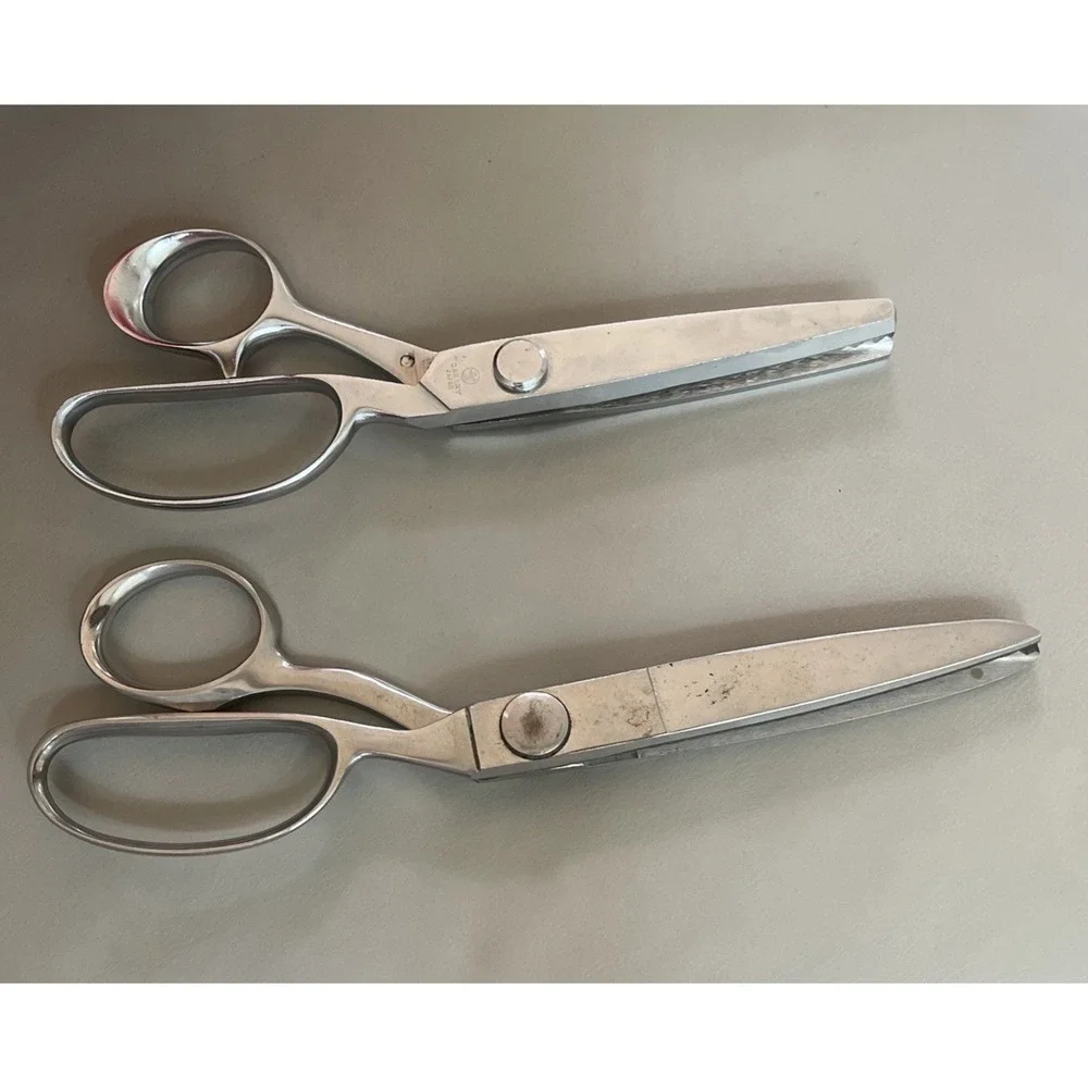 Lot of 2 Vintage Pinking Shears WISS CB-9 &‎ Canary Japan